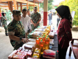 Ringankan Kebutuhan Pokok Masyarakat, Korem Wijayakusuma Gelar Bazar Sembako Murah
