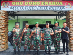 Dandim 1710/Mimika Sambut Kedatangan Danpussenif