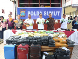 Musnahkan Barang Bukti Narkoba Skala Besar, Polda Sumut Selamatkan Ratusan Ribu Jiwa