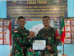 Samakan Frekuensi, Satgas Yonkav 6/Naga Karimata Gelar Apel Danpos