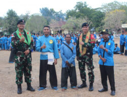 Dansatgas Pamtas RI RDTL Yonkav 6/ Naga Karimata Mayor Kav Ronald Tampubolon Berikan Dukungan Rohani Pada Perayaan HUT THS-THM di Kefamenanu