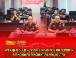 Wakajati Pimpin Penghentian Penuntutan Berdasarka RJ