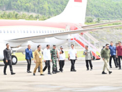 Presiden Jokowi Tiba di Bandara Syukuran Amiruddin Amir Banggai