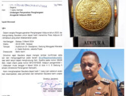 Selain Walikota Palu, Pj Bupati Morowali Rachmansyah dapat Undangan Terima Anugerah Adipura