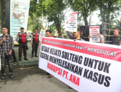 Massa Aksi Desak Kejati Sulteng Selesaikan Kasus PT. ANA