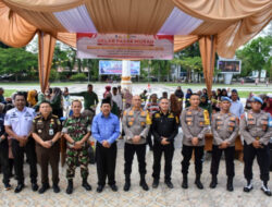Peringati HUT Bhayangkara Ke-78 Pemko dan Kapolres Langsa Bagikan Sembako Gratis