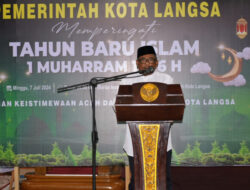 Pemko Langsa Gelar Tausiah Akbar Peringati Tahun Baru Islam 1 Muharram 1446 H