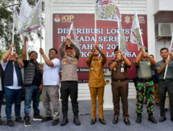 Pj. Walikota, Forkopimda dan Ketua KIP Kota Langsa Lepas Armada Logistik Pilkada Serentak Tahun 2024