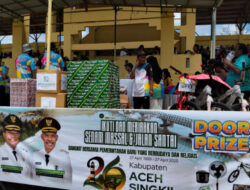 Menyongsong Hari Jadi ke-26, Pemda Aceh Singkil Adakan Jalan Santai Bersama
