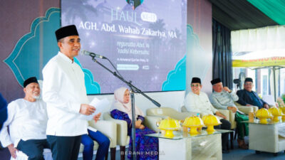 Hadiri Haul AGH. Abd. Wahab Zakariya, Gubernur: Peran Ulama Sangat Penting Dalam Membangun Pendidikan dan Karakter Umat