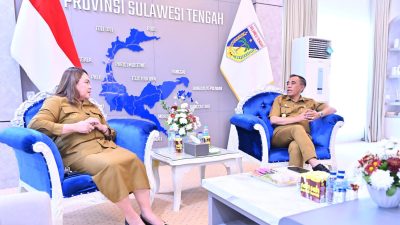 Gubernur Sulteng Terima Audiensi Bupati Donggala, Bahas HUT ke-73 dan Penataan Kota