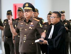 Setelah Empat Bulan Kosong, Kajati Sulteng Lantik Rudy Pailang Sebagai Wakajati