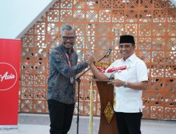 Gubernur Anwar Hafid Resmikan Rute Baru AirAsia di Palu, Perkuat Konektivitas Sulawesi Tengah
