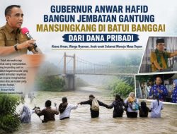 Tak Ingin Warga Terus Bertaruh Nyawa, Gubernur Anwar Hafid Bangun Jembatan Gantung Masungkang dengan Dana Pribadi