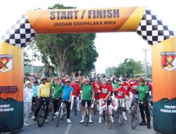 Pangdam dan Gubernur Sulteng Lepas 1.500 Peserta Gowes Palaka Wira
